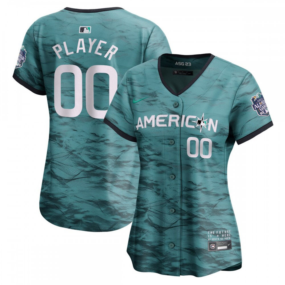 American League Women's 2023 MLB All-Star Game Custom Pick-A-Player Limited Jersey - Teal-Pro Kit Vault | Brand New 26/27 Sports Jerseys